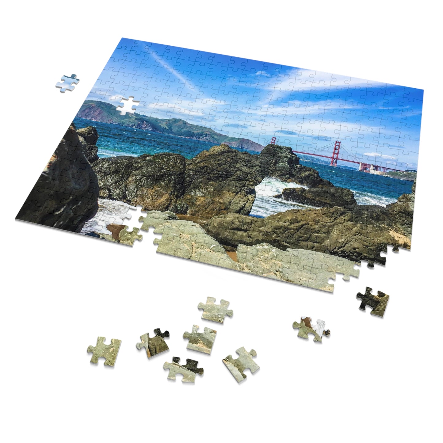 Golden Gate From The Beach