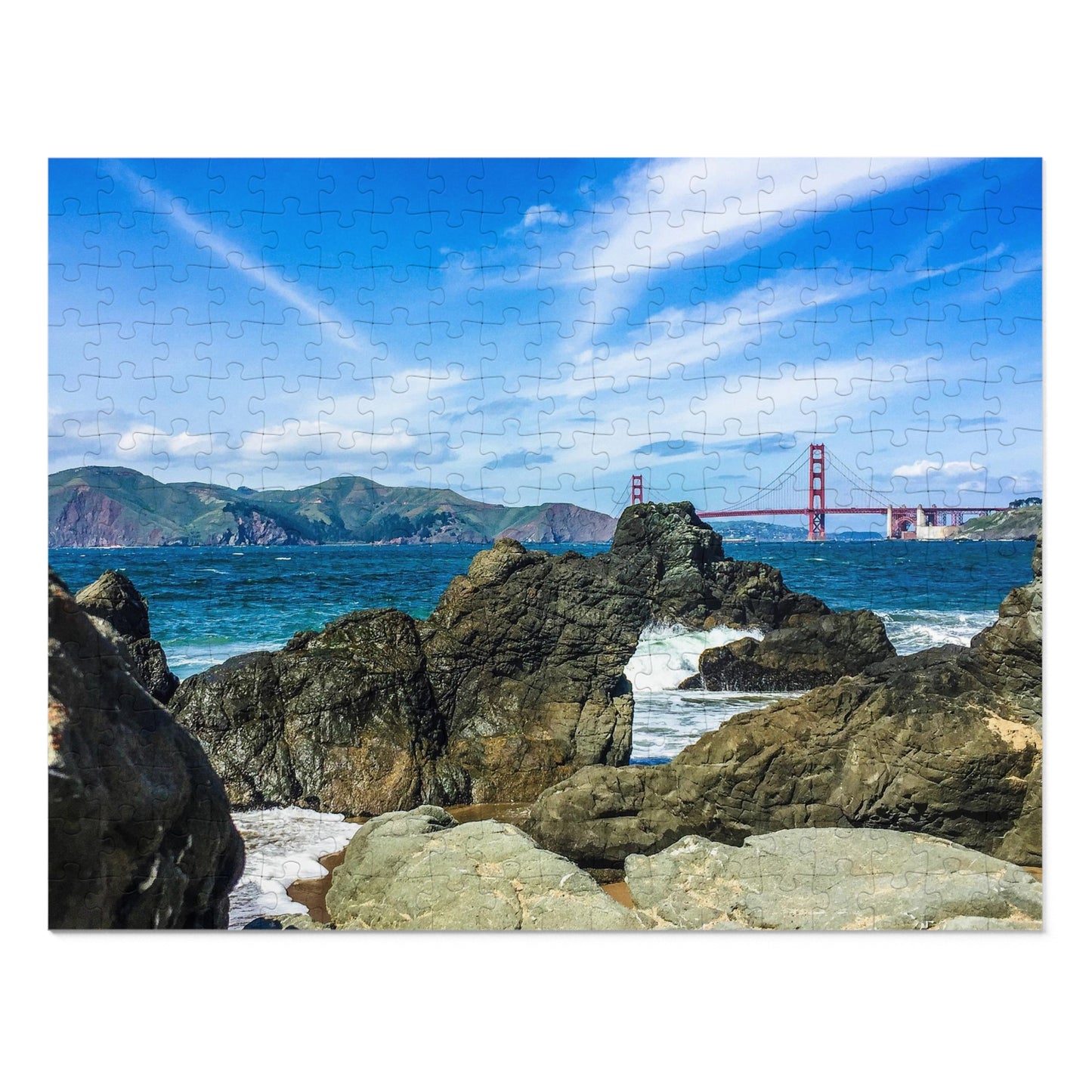 Golden Gate From The Beach