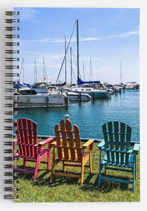 Port Sanilac Ice Cream Chairs  Journal / Notebook