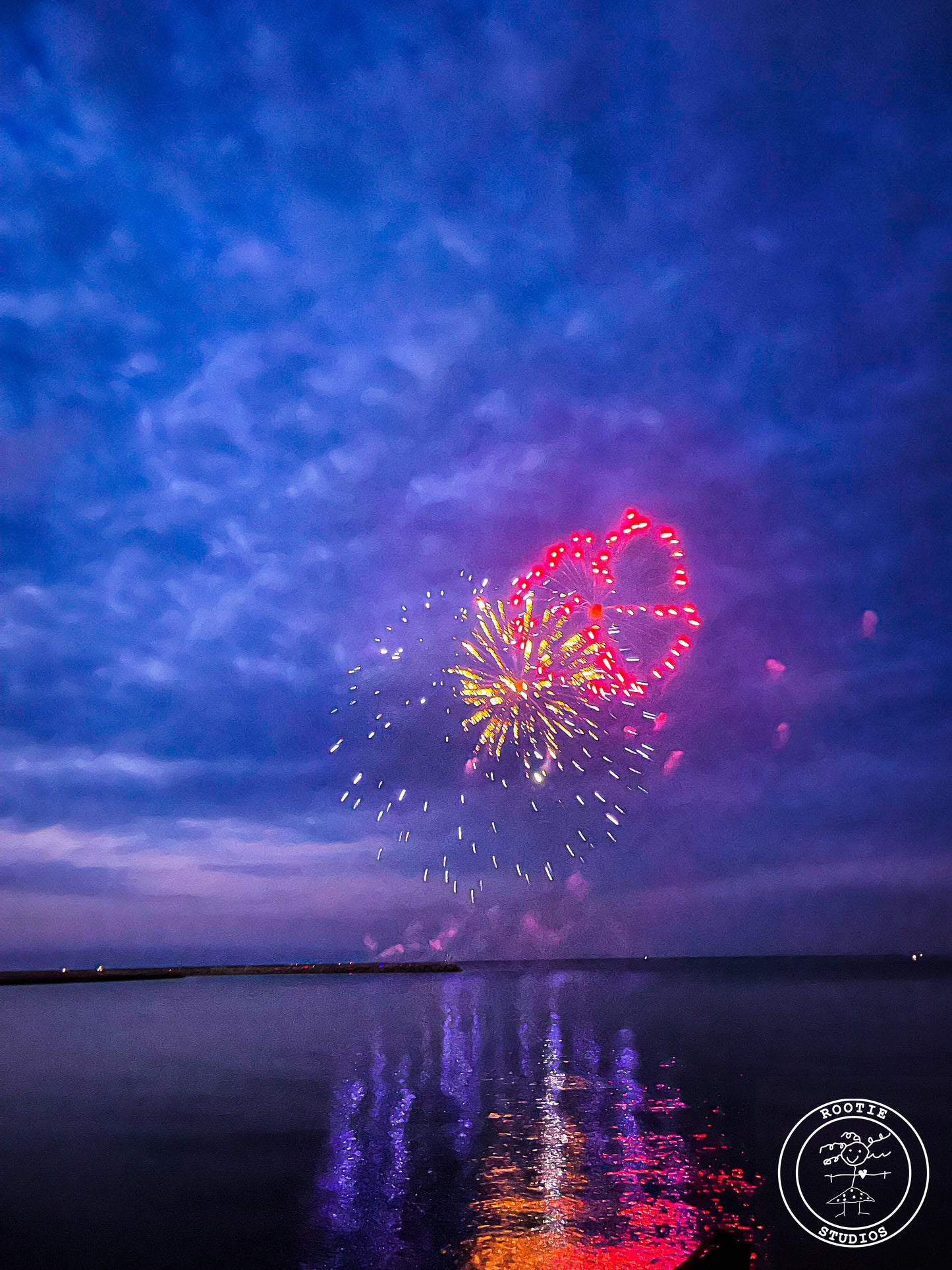 Pretzel Fireworks- Lake Huron Notecard