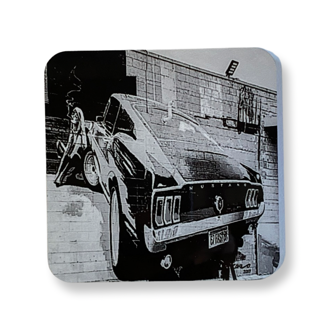 Mustang Car Beverage Coaster