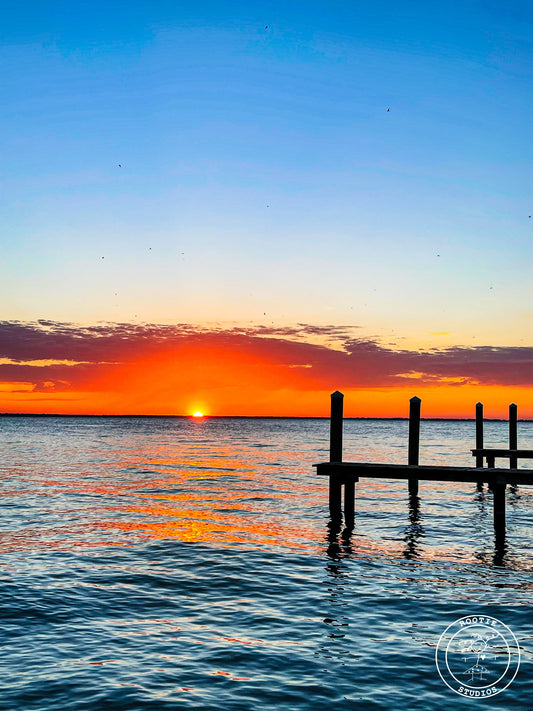 Dockside Sunrise Notecard